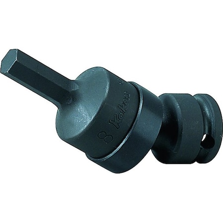 Ko-Ken Universal Bit Socket 8mm Hex 74mm 3/8 Sq. Drive 13430M-8